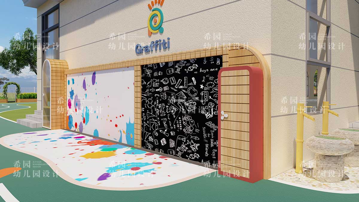 創(chuàng)意無(wú)極限之幼兒園室外手繪墻設(shè)計(jì)